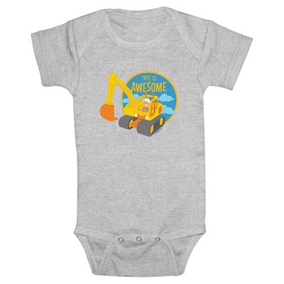 Infant's Blippi Awesome Digger Bodysuit - Athletic Heather - 6 Months ...