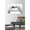 Trends International Reinders: Romantic Black & White - Love Sign Unframed Wall Poster Print Clear Push Pins Bundle 22.375" x 34" - 2 of 4