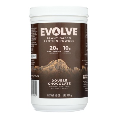 Evolve Double Chocolate Plant-Based Protein Powder - 16 oz