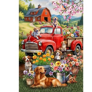 Briarwood Lane Spring House Flag 40x28 For Outdoor Farm Pups For Spring House Flag - 1 of 4