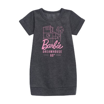 - Barbie - The Dreamhouse 60th Anniversary Graphic Short Sleeve Fleece Dress