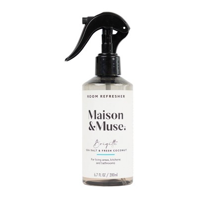 Maison&Muse Premium Air Freshener and Linen Spray - Brigitte Fresh Coconut & Sea Salt - 6.8 fl oz