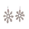 Transpac Polyester 9.8 in. Beige Christmas Macrame Hanging Snowflake Set of 2 - 2 of 4
