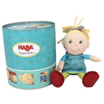 HABA Soft Doll Mirle 8" - First Baby Doll with Blonde Pony Tail