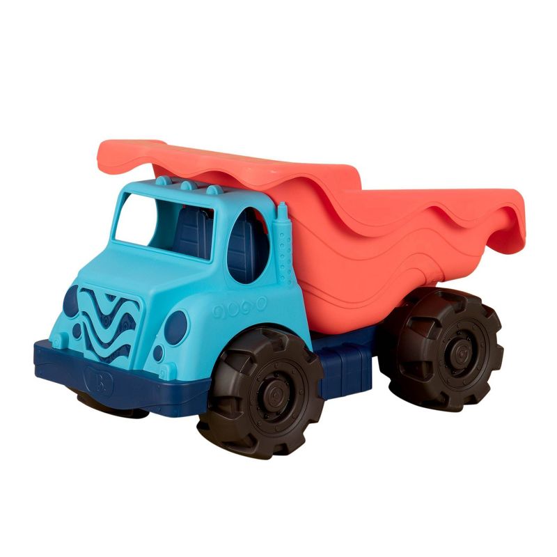 B. toys Large Toy Dump Truck - Colossal Cruiser Red/Blue, 1 of 9
