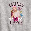 JoJo Siwa Friends Forever Graphic Long Sleeve Fleece Sweatshirt - Athletic Heather - 2T - 2 of 3