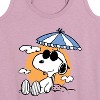Women's - Peanuts - Snoopy's Beach Day Graphic Racerback Tank - 2 of 4