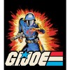 G.I. Joe Soldier Burst Background Men's Black Sleep Pajama Shorts - 2 of 4