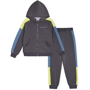 LONDON FOG Little/Big Boys' 2-Piece Fleece Hoodie and Sweatpants Sets - 1 of 3