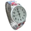 Olivia Pratt Big Dial Easy Reader Watch Abstract Elastic Stretch Band Wristwatch Women Watch - 3 of 3