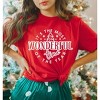 Simply Sage Market Women's It's The Most Wonderful Time Tree Short Sleeve Graphic Tee - 2 of 4