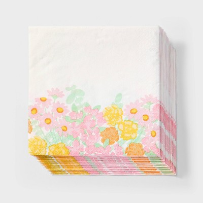 30ct Floral Lunch Napkins - Spritz™