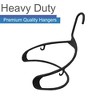 Heshberg Plastic Hangers with Hooks Black 50 Pack - 3 of 4