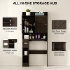 MUUEGM Over The Toilet Storage Cabinet, Farmhouse Bathroom Space-Saving Organizer with Toilet Paper Holder & Adjustable Shelf - 3 of 4