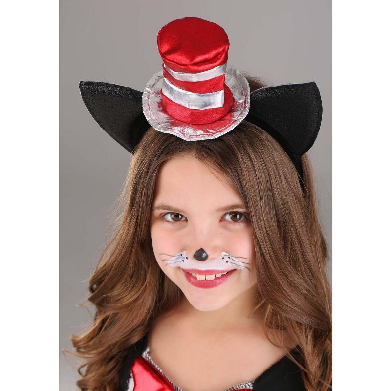 HalloweenCostumes.com Dr. Seuss The Cat in the Hat Costume for Girls., 4 of 8
