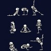 Junior's Design By Humans Skeleton Yoga By huebucket T-Shirt - 2 of 3
