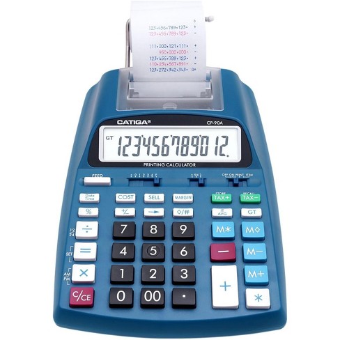 CATIGA New & Upgraded 2024 Printing Calculator Adding Machine 10 Key, Desktop Home Office Calculator with Paper Roll Print Out, Accounting Business Finance - image 1 of 4