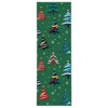 Christmas Area Rug, Xmas Tree Washable Soft Carpet with Non Slip Backing, Low Pile Stain Resistant Floor Mat for Living Room, Bedroom - 3 of 4