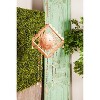 30" x 14" Eclectic Metal Sun Windchime with Beaded Strands Gold - Olivia & May: Iron Construction, Decorative Bells, Spot Clean - 2 of 4