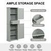 Okak Bathroom Storage Cabinet, Freestanding Storage Cabinet with Adjustable Shelves and 1 Drawer, Bathroom Floor Cabinet Living Room - 3 of 4