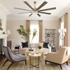 Bella Depot 72" Modern Silver LED Ceiling Fan 6-Speed Reversible Chandelier With Dimmable Light - 2 of 4