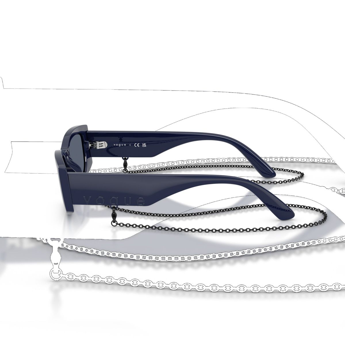 Vogue Eyewear VO5655SU 53mm Female Pillow Sunglasses - thumbnail 3