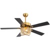 Airsurfer 52" Ceiling Fan with Reversible Motor & Memory Function,Ceiling Fan with 2 Bulb Bases,5 Plywood Blades,Remote Control Included - 4 of 4