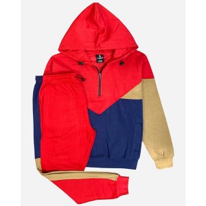 Men’s 2-Piece Quarter Zip Resilience Fleece Hoodie Sweatsuit - 1 of 4