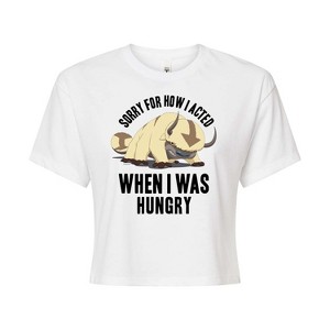 Women's - Avatar: The Last Airbender - Appa Hungry Cropped Graphic T-Shirt - 1 of 4