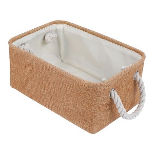 REGALWOVEN Cotton Collapsible Lightweight Sturdy Open Storage Bins 3 Pcs - 1 of 4