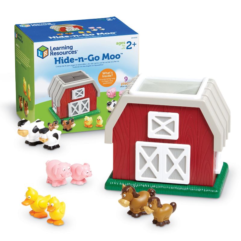 Learning Resources Hide-N-Go Moo, 9 Pieces, Ages 2+, 1 of 7