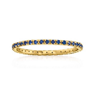 Pure Collection by Ross-Simons 0.33 ct. t.w. Sapphire Eternity Band in 14kt Yellow Gold
