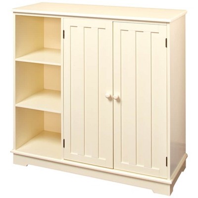 The Lakeside Collection Beadboard Wooden Storage Cabinets