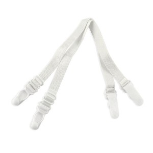 Allegra K Women's Elastic Non-slip Adjustable Bra Shoulder Strap Clips Holder - 1 of 4