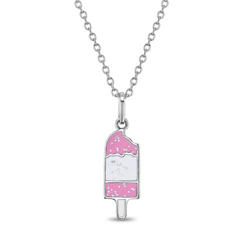 Sterling Silver V Bar Necklace - Silver : Target