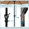 Sapphtopaz 9Ft Outdoor Patio Umbrella Beach Umbrella Market Table Umbrella with Push Button Tilt and Crank for Garden, Backyard, Pool - 4 of 4