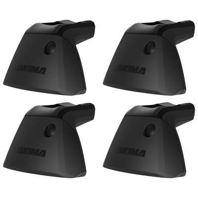 YAKIMA BaseLine Sleek Adjustable Roof Rack Towers with 165 Pound Maximum Load Capacity for Vehicles Without Roof Rails or Gutters, Black, Set of 4