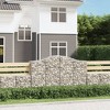 vidaXL Gabion Basket Set of 2 Silver Galvanized Iron Large - 2 of 4