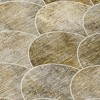 Taupe Beige And Gray Abstract Washable Indoor Outdoor Area Rug - 4 of 4