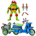 Teenage Mutant Ninja Turtles: Mutant Mayhem Battle Cycle with Raphael Action Figure Set - 2pk