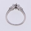 Noel Engagement Ring Womens Sterling Silver 3 Stone Cz Ginger Lyne Collection - 4 of 4