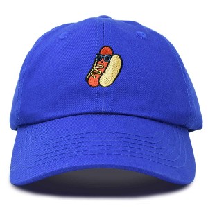 Dalix Hot Dog Embroidered Cap Cotton Baseball Summer Cool Dad Hat Mens - 1 of 4