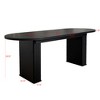 GDFStudio Lucien Modern Extendable Dining Table with Double Pedestal - 3 of 4