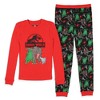 Jurassic World Boys' Movie Film Park Logo  Tight Fit Sleep Pajama Set Multicolored - 3 of 4