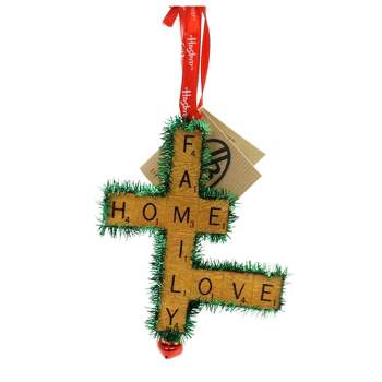 Holiday Ornaments Scrabble Hasbro Family Home  -  4.25 Inches -  Department 56  -  4057984  -  Polyresin  -  Green