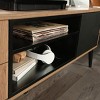 Syemin TV Stands and Consoles Sleek Warm Brown Finish Ideal for Living Rooms Blends Classic Charm with Practical Vibe, Brown, 62.02"*19.35"*6.63" - 3 of 4