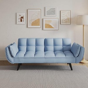 Loveseat Sofa, Sofa Couch with Two Armrests Throw Pillow, , Comfortable Fit Apartment Bedroom Small Space - 1 of 4