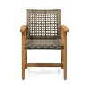 Infurnic Patio Accent Chairs Set of 2, Outdoor Chair, Park Love Seat with Breathable Sling Fabric for Lawn, Garden and Porch, - 2 of 4