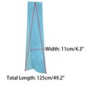INSPIRE CHIC Women's Solid Contrast Color Pleated Long Satin Neck Scarves 49.2"x4.3" 1 Pc - 3 of 4