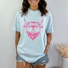 Cow Heart Glasses Glitter - Women's Garment Dyed Graphic T-Shirt - 2 of 4